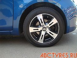 Toyota Yaris. Диски Techline TL501 bd R15